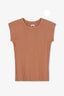 CHLOE FITTED VARIEGATED RIB TEE