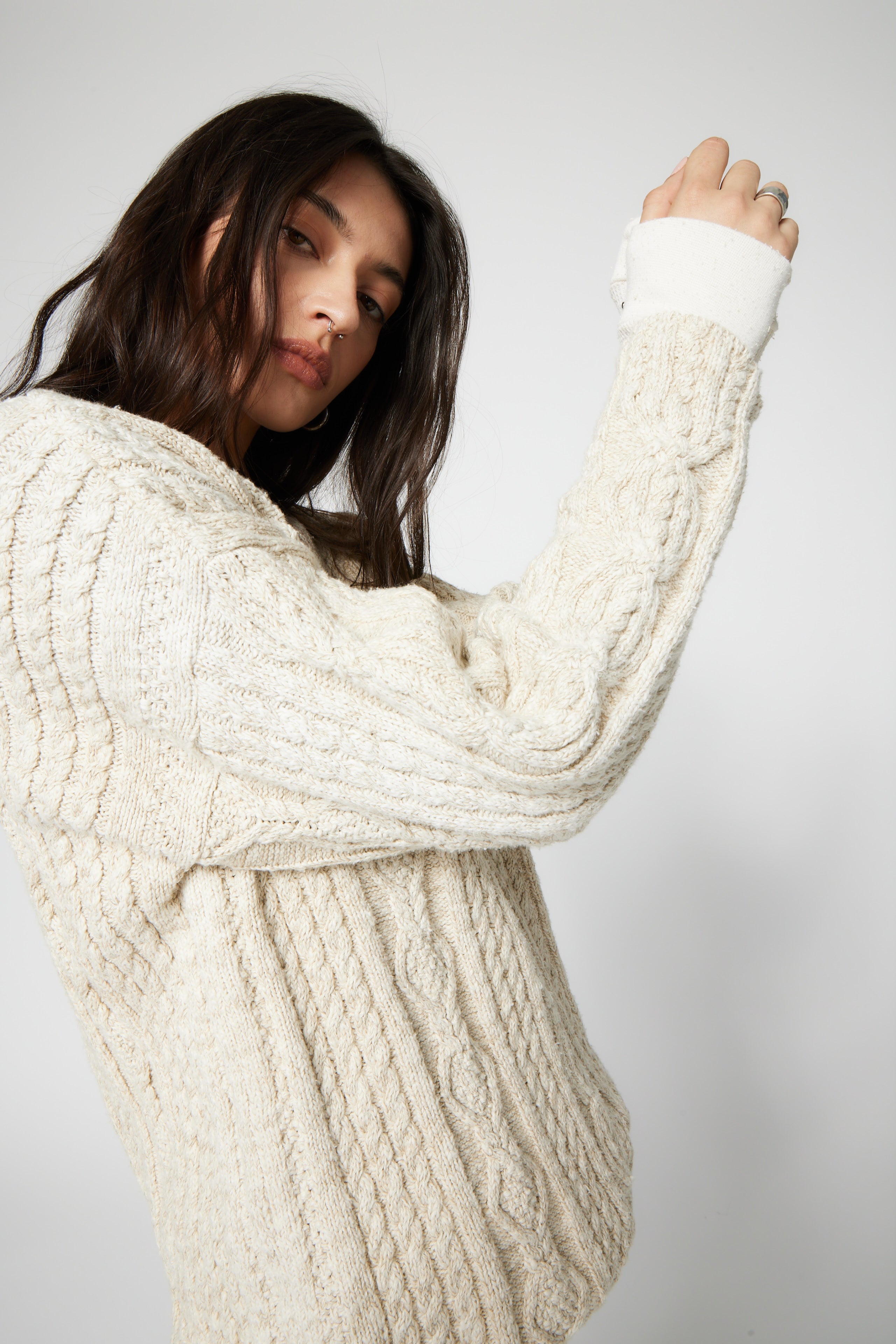 SRPLS 90S ERA Cable Sweater