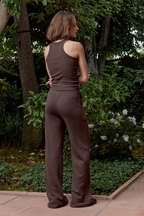 Louis Pleated Wide Leg Cloud Fleece Pant