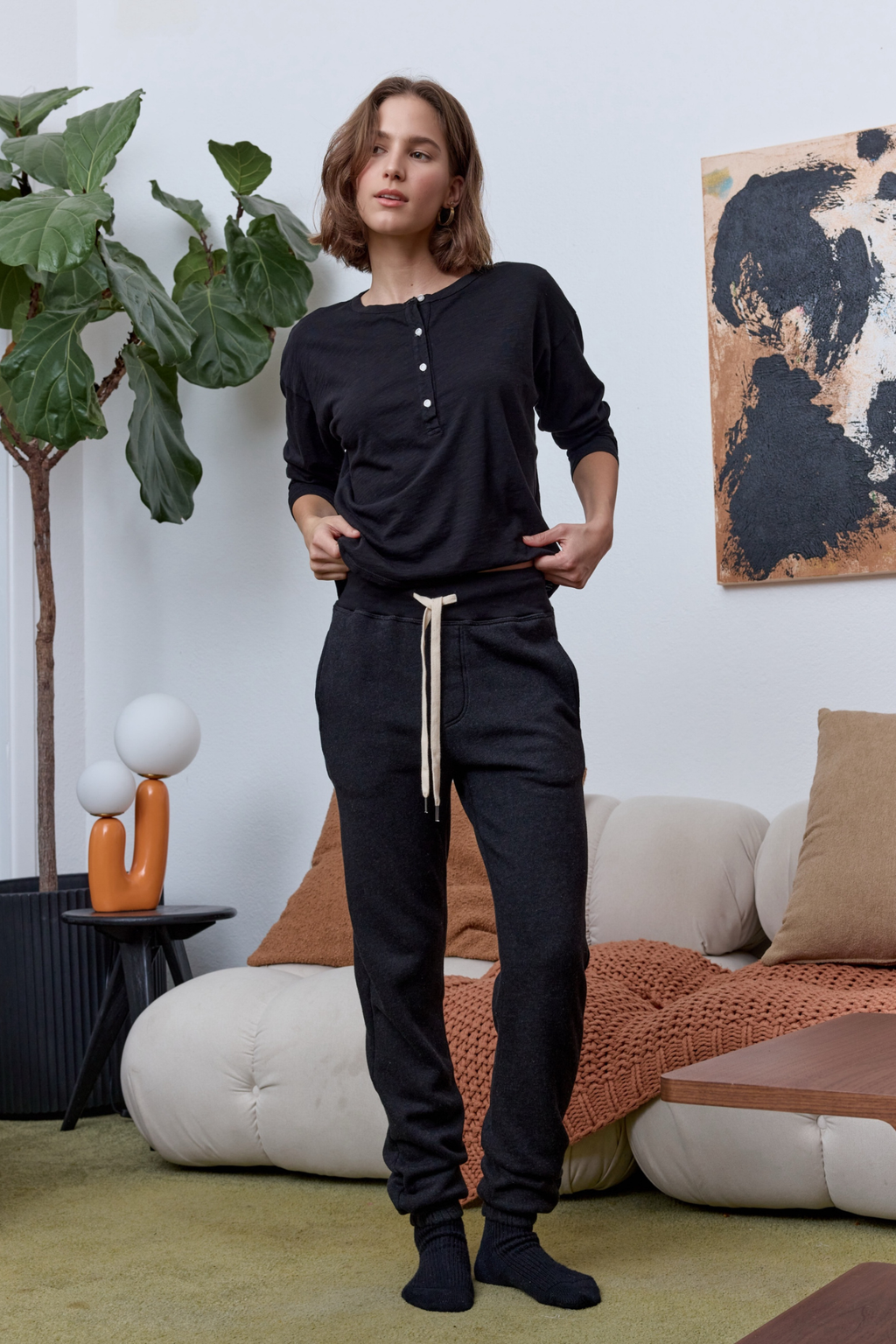 Isabella High Waist Cloud Fleece Sweatpant