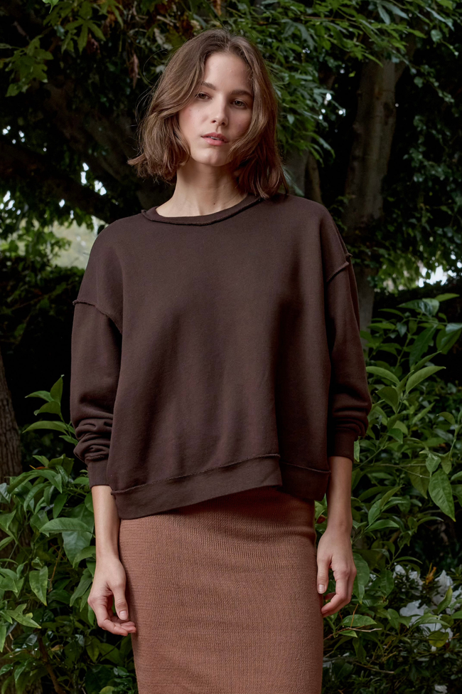 Kenya Boxy Loop Terry Sweatshirt Hover Image