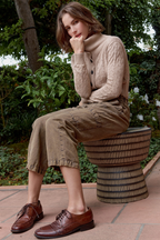 Dame Viscose Blend Crochet Cardigan