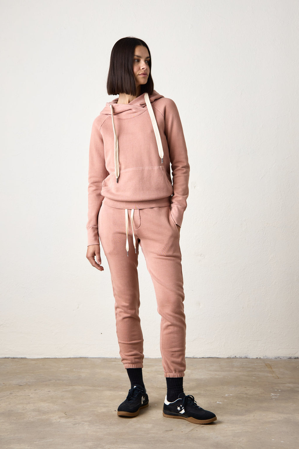 Lisse Fitted Loop Terry Hoodie