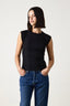 CHLOE FITTED VARIEGATED RIB TEE