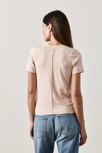 Tally Slim Fit U Neck Slub Jersey Tee