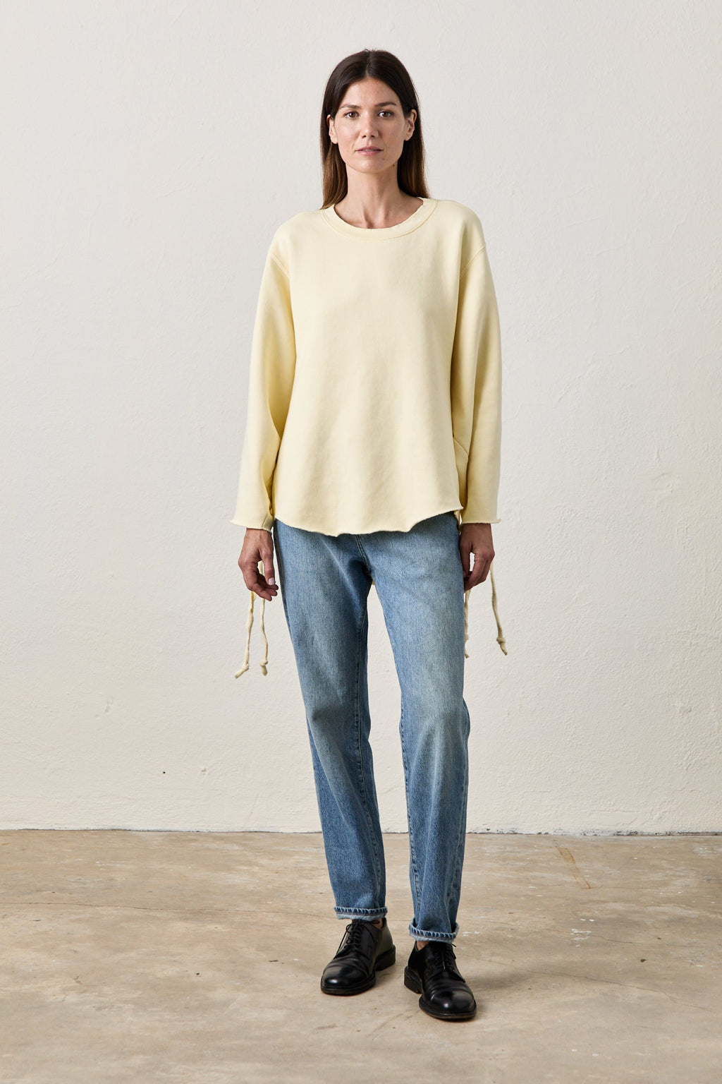 Hendricks Lace Back Cozy Fleece Sweatshirt