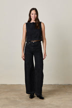 DELTA HIGH WAIST WIDE LEG JEAN