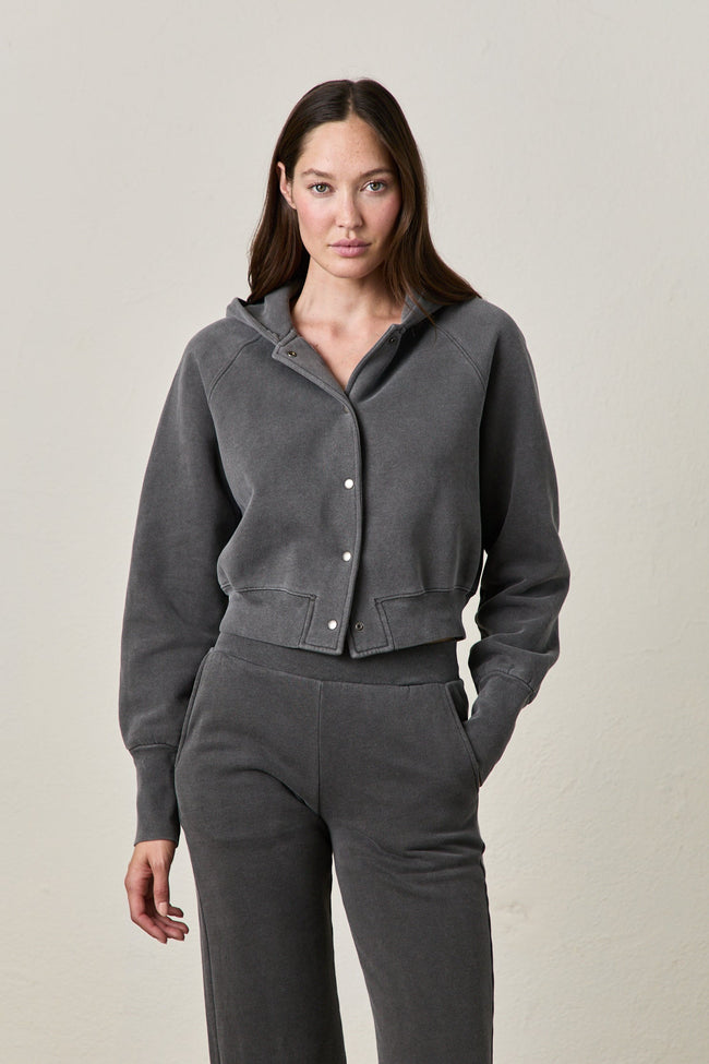 LUZ COZY FLEECE BOMBER JACKET Hover Image