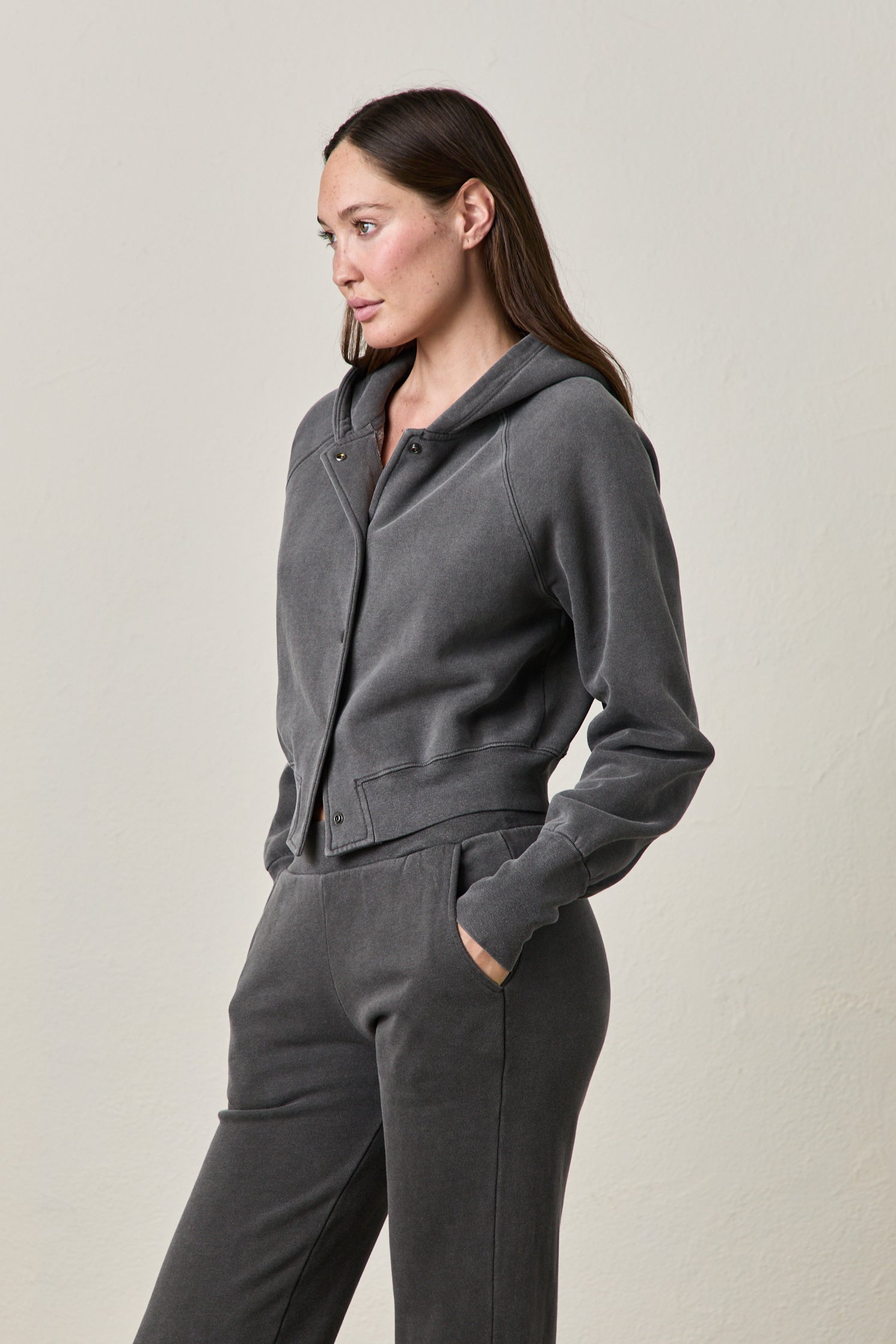 LUZ COZY FLEECE BOMBER JACKET