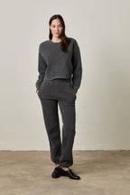 BLAKES RIB WAISTED COZY FLEECE SWEATPANT
