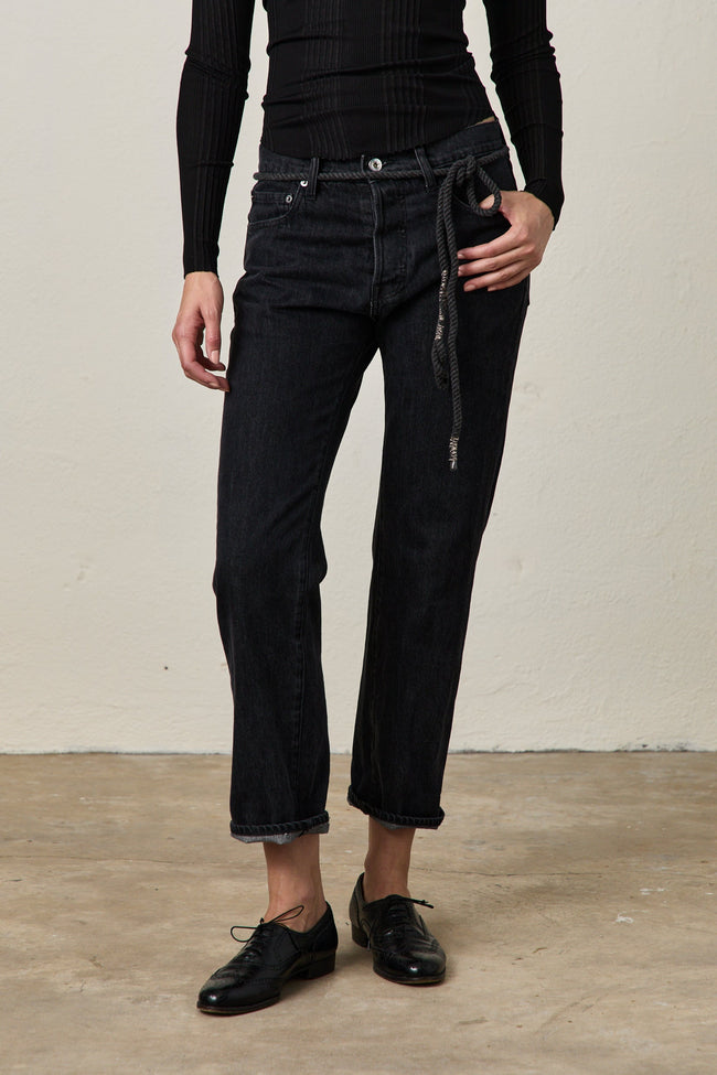 Owen Mid Rise Slim Straight Jean Main Image