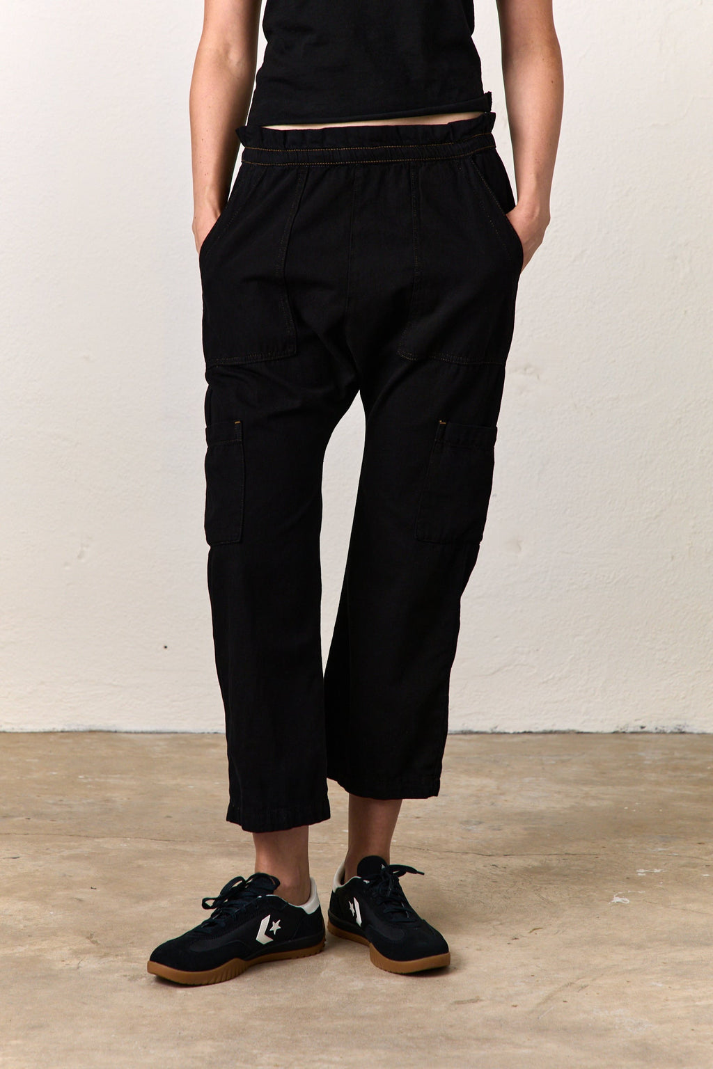 Shailey Paperbag Waist Cotton Pant