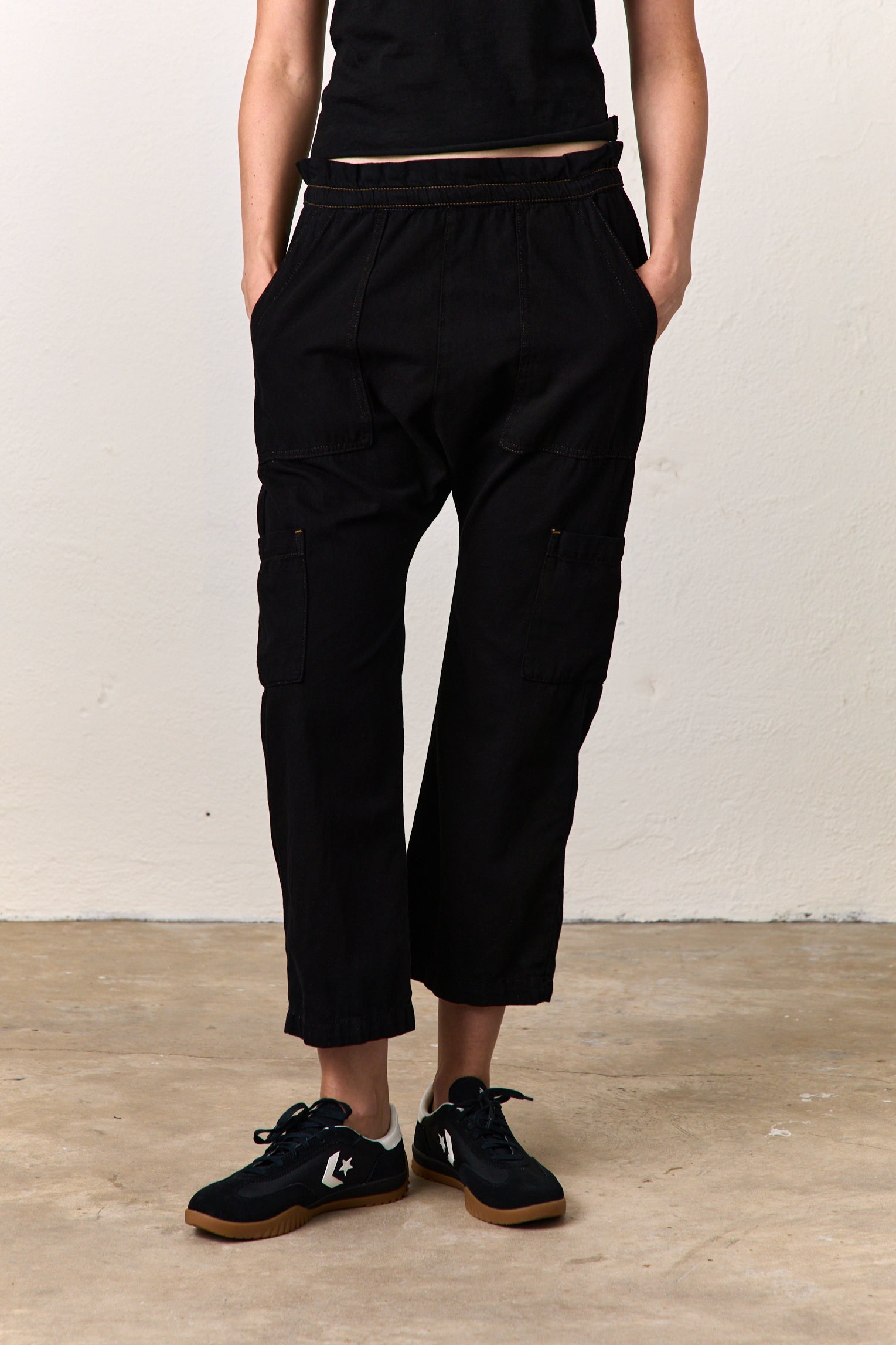 Shailey Paperbag Waist Cotton Pant