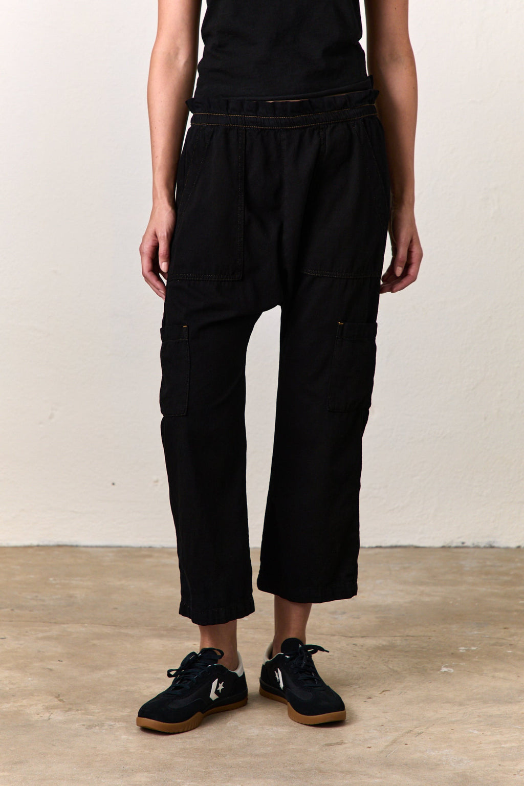 Shailey Paperbag Waist Cotton Pant