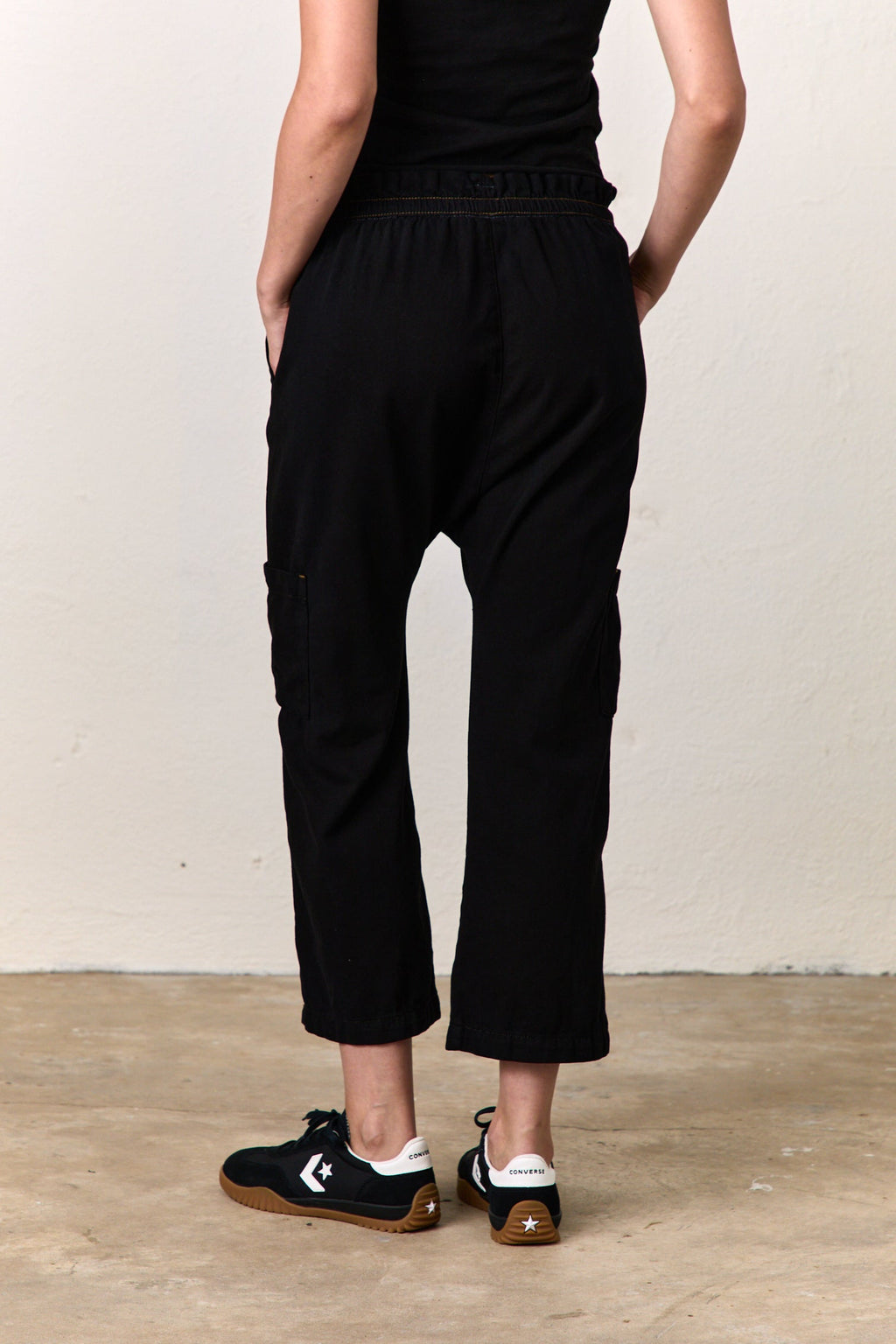 Shailey Paperbag Waist Cotton Pant