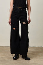 DELTA HIGH WAIST WIDE LEG JEAN