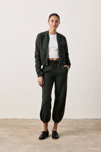 FOX ZIP FRONT COZY FLEECE BOMBER