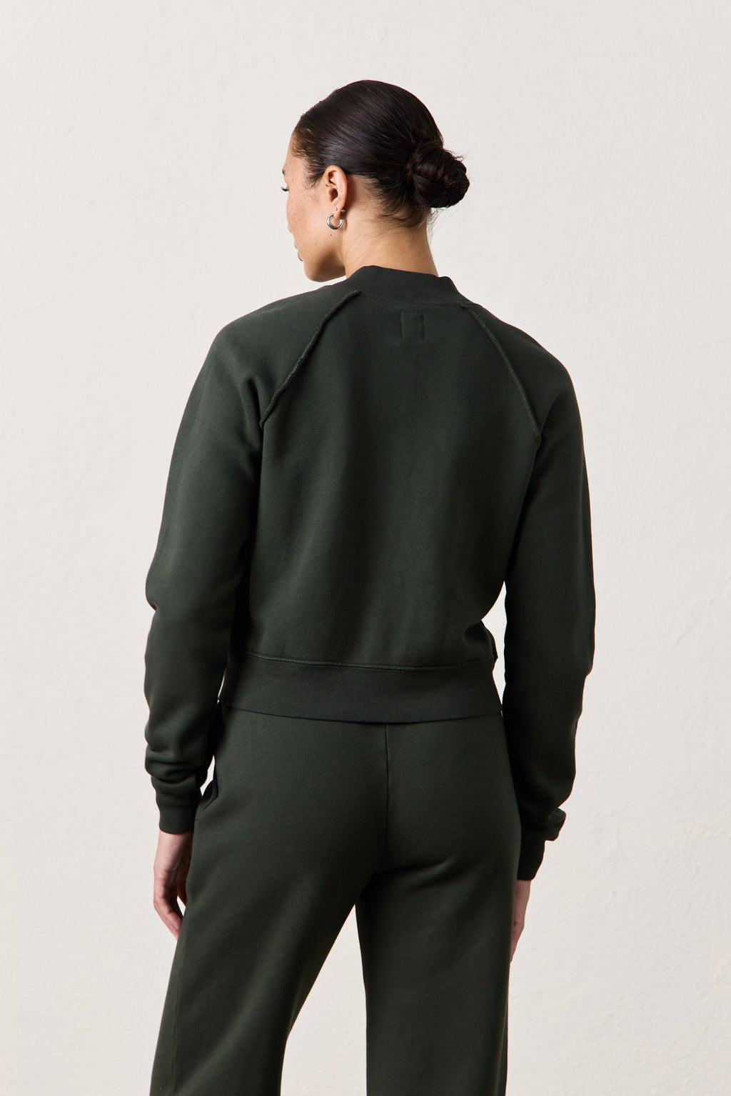 FOX ZIP FRONT COZY FLEECE BOMBER