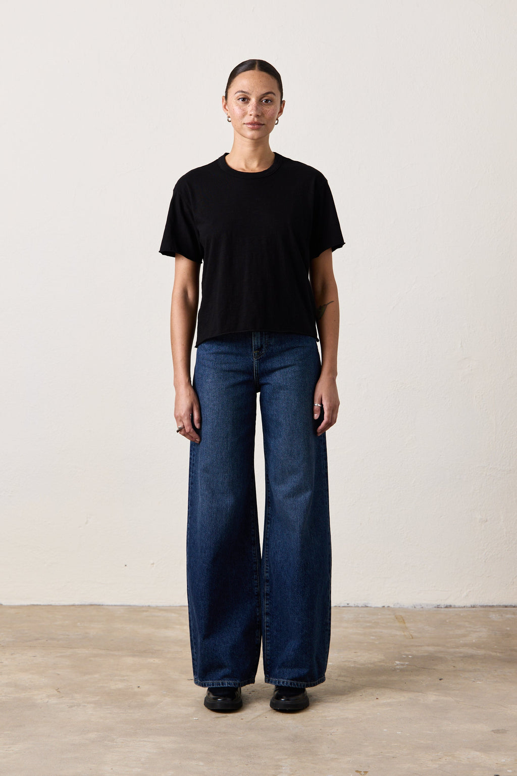 HARPER BOXY SLUB JERSEY TEE