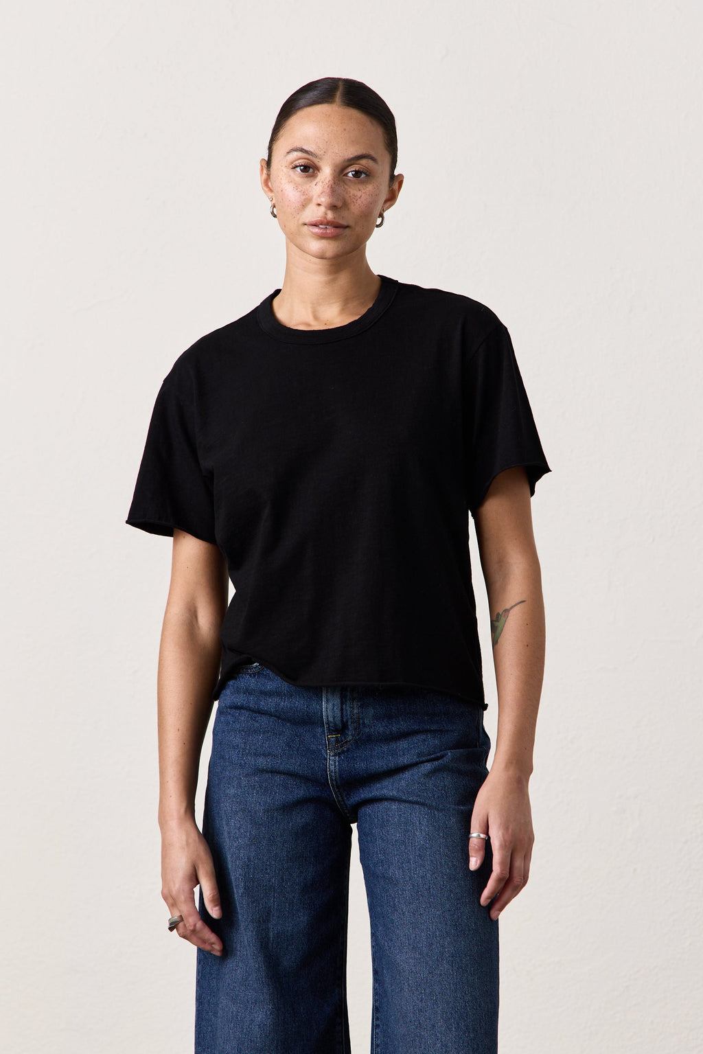 HARPER BOXY SLUB JERSEY TEE