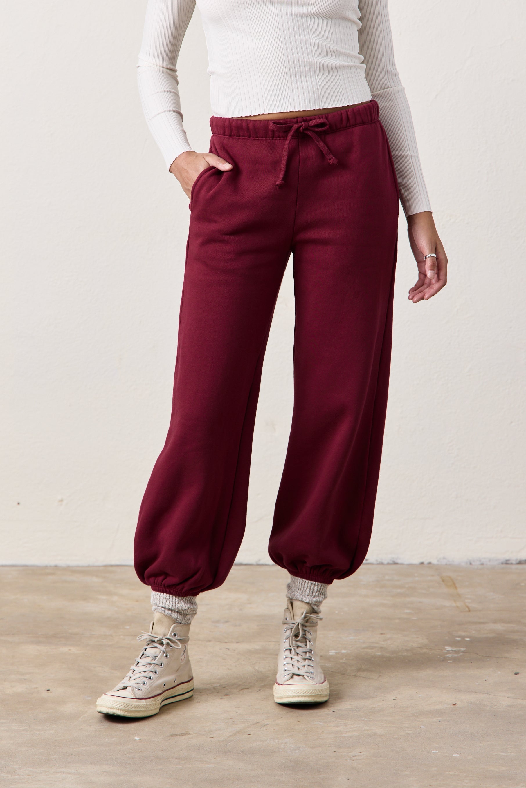 SHANE BILLOW COZY FLEECE SWEATPANT