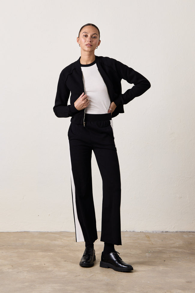 RILEY WIDE LEG JERSEY PANT Hover Image