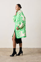 X NM COCOON GREEK KEY GREEN