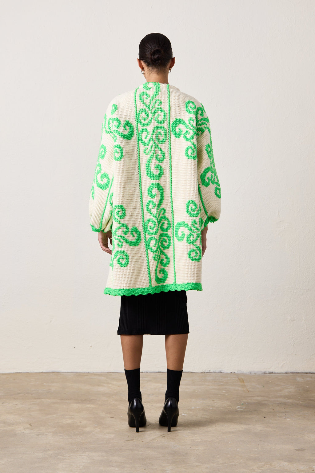 X NM COCOON GREEK KEY GREEN