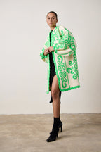 X NM COCOON GREEK KEY GREEN