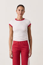 BODHI FINE JERSEY RINGER BABY TEE