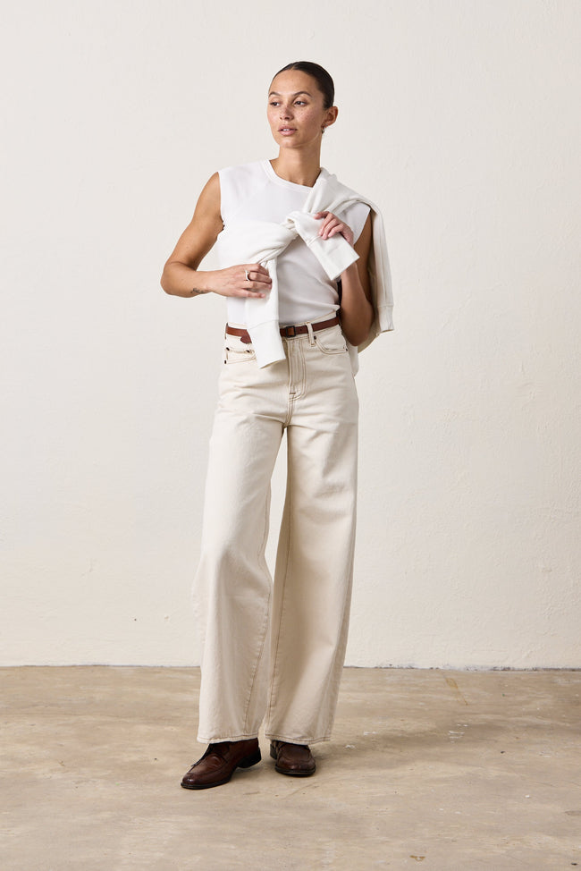 DELTA HIGH WAIST WIDE LEG JEAN Main Image