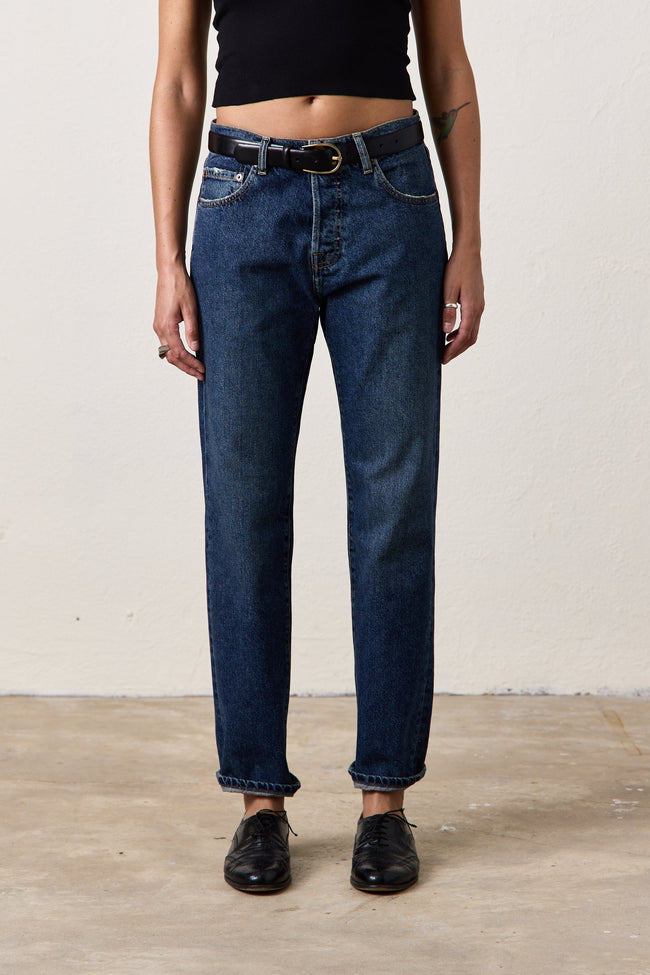 Owen Mid Rise Slim Straight Jean Main Image