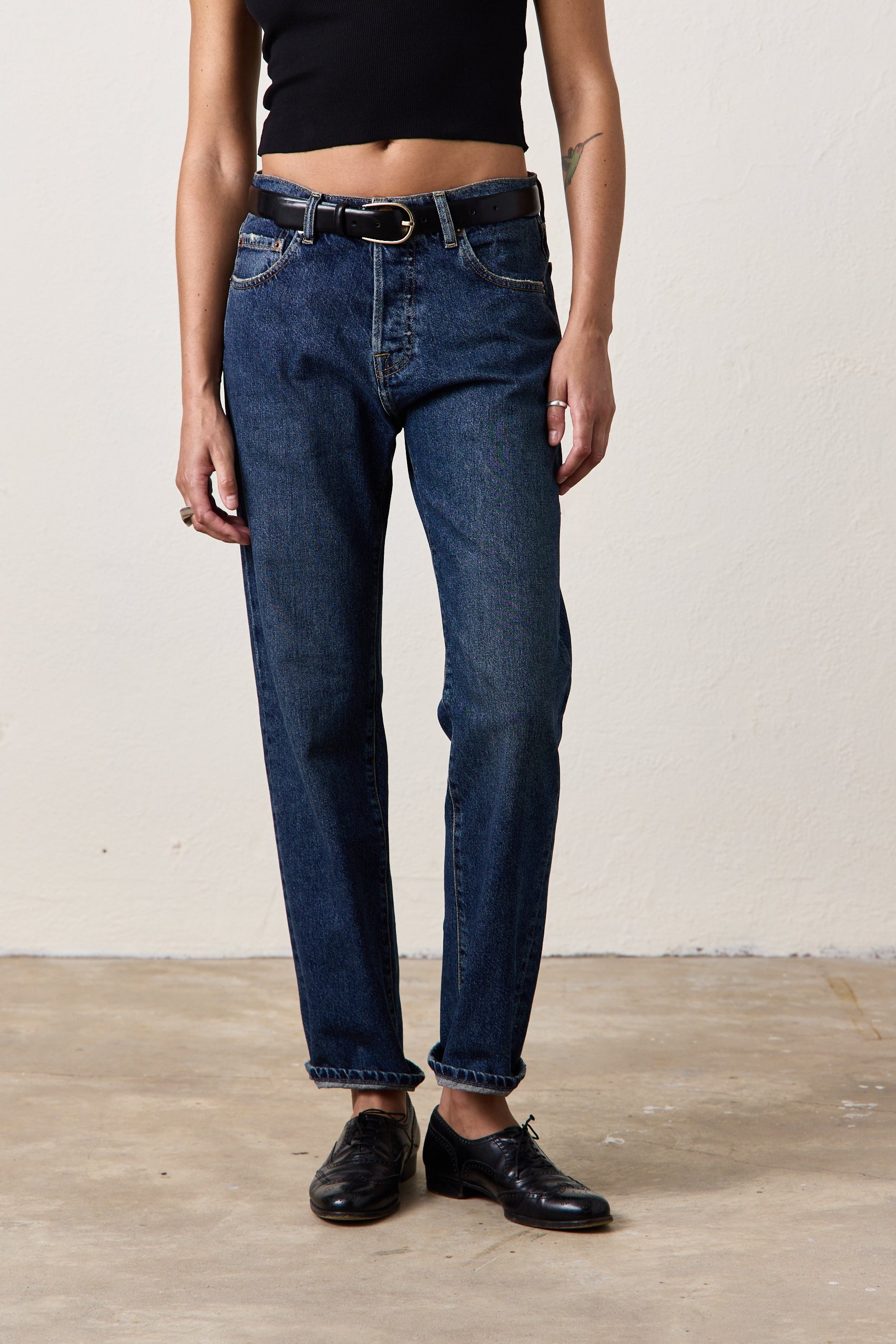 Owen Mid Rise Slim Straight Jean