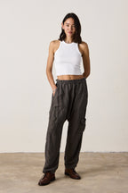 Shailey Paperbag Waist Lyocell Linen Pant