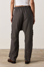 Shailey Paperbag Waist Lyocell Linen Pant