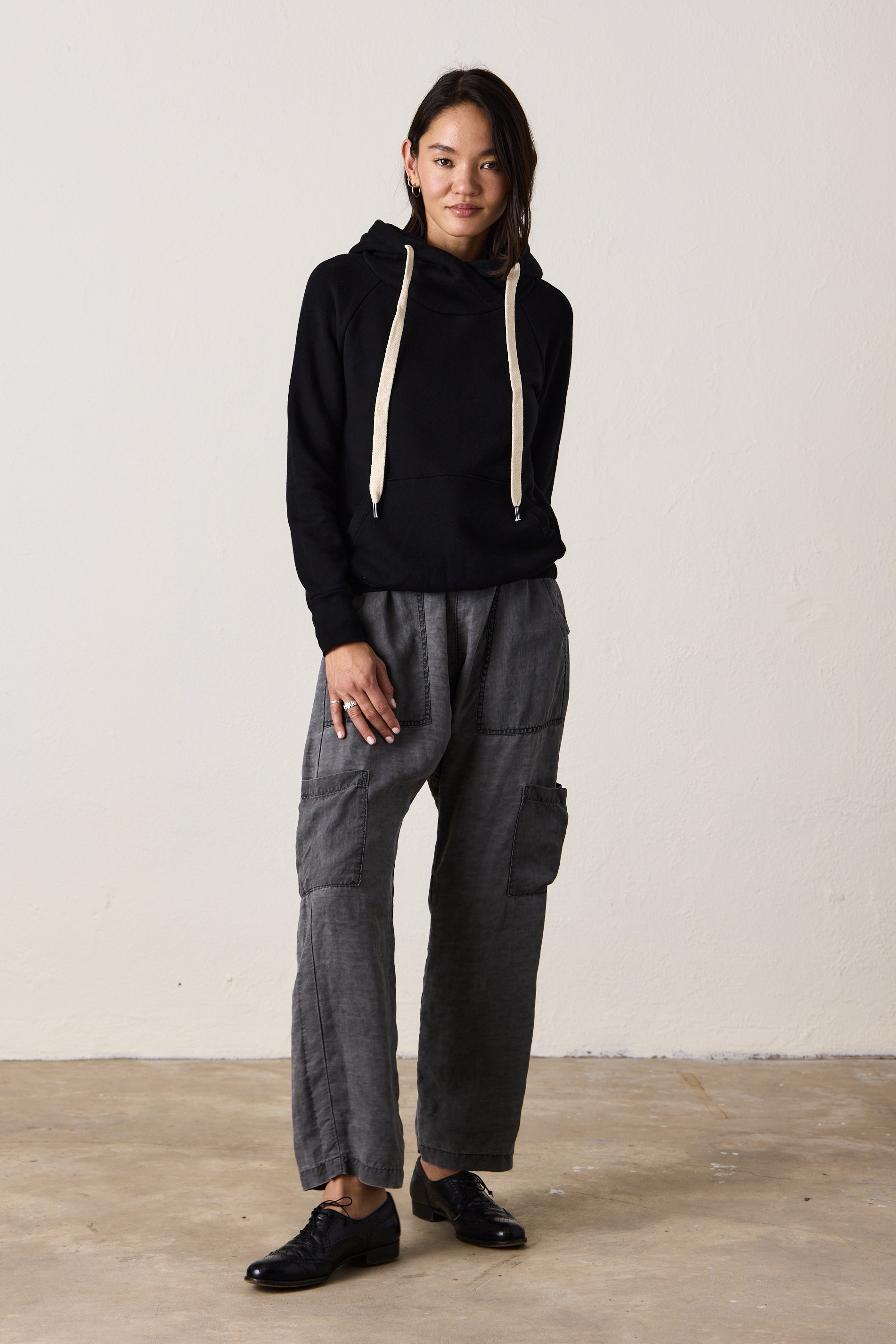 Lisse Fitted Loop Terry Hoodie