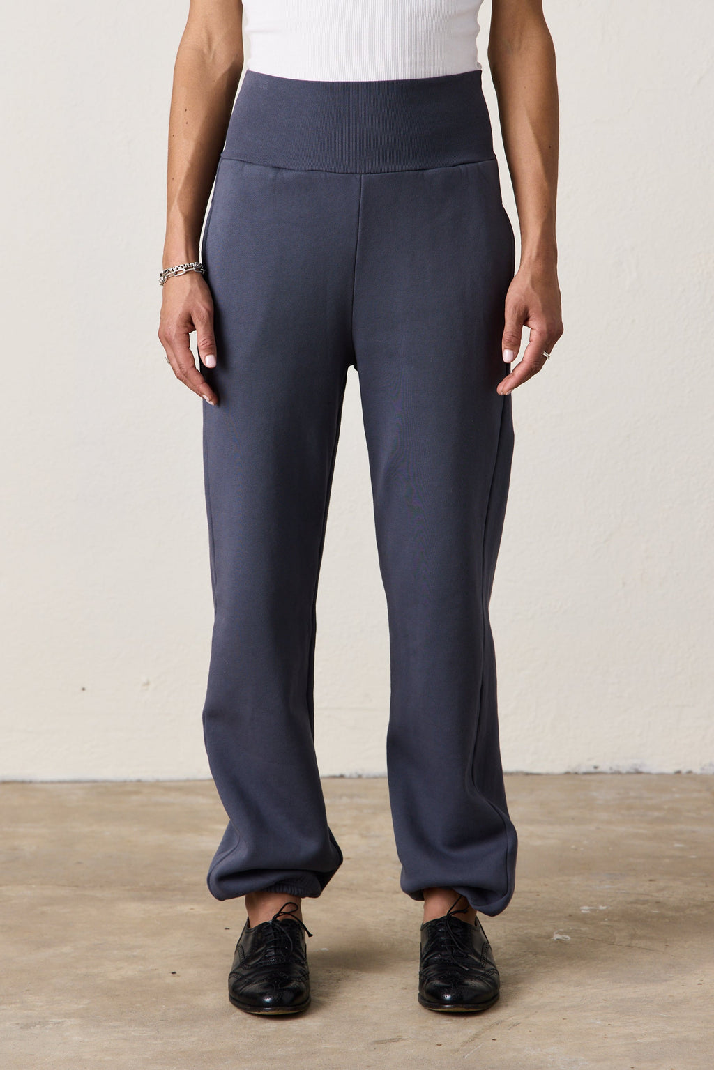 BLAKES RIB WAISTED COZY FLEECE SWEATPANT