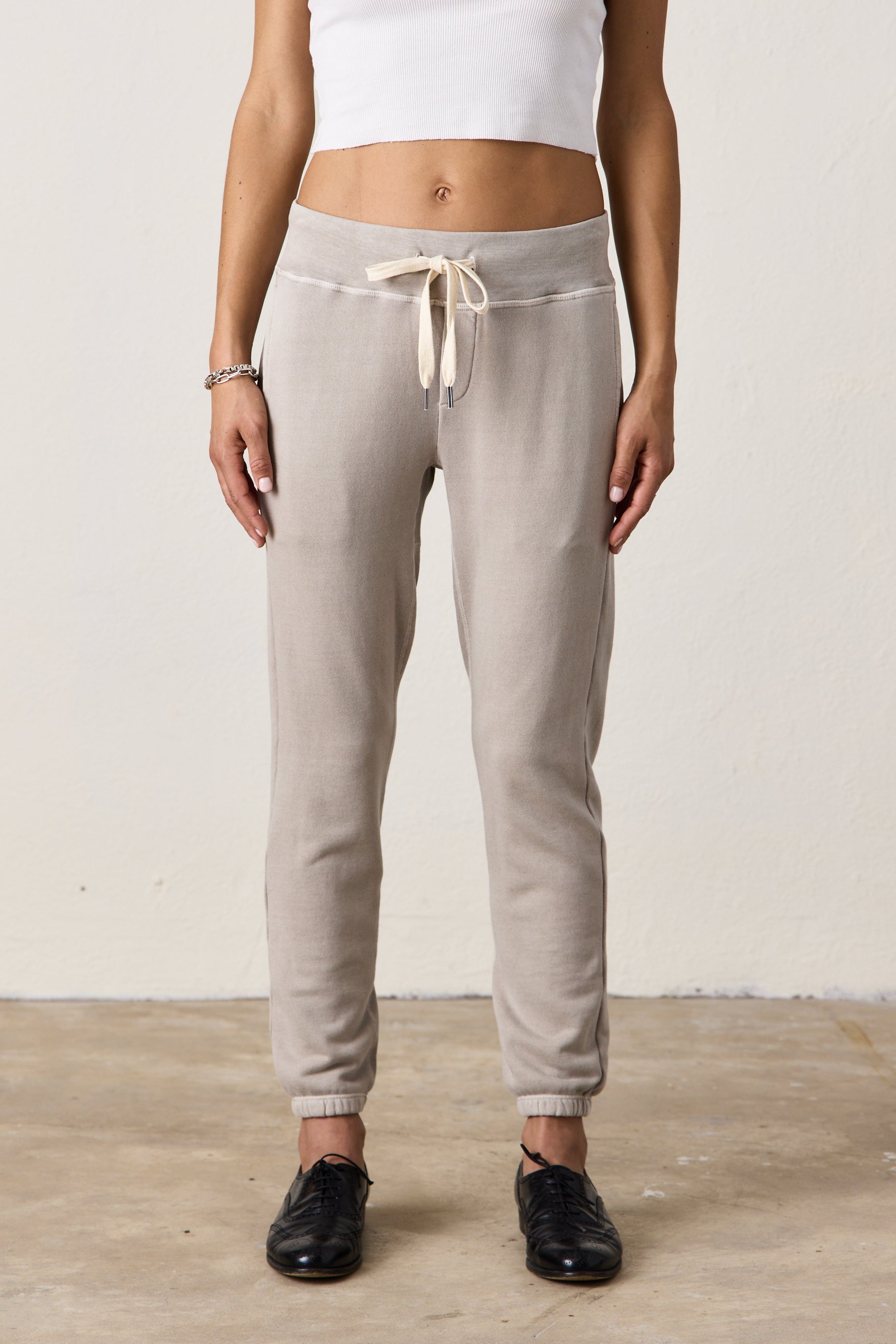 SAYDE SLIM LOOP TERRY SWEATPANT