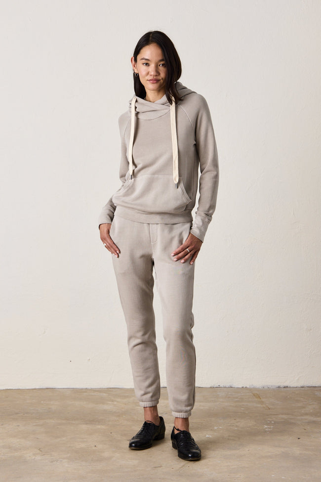 LISSE FITTED LOOP TERRY HOODY Main Image