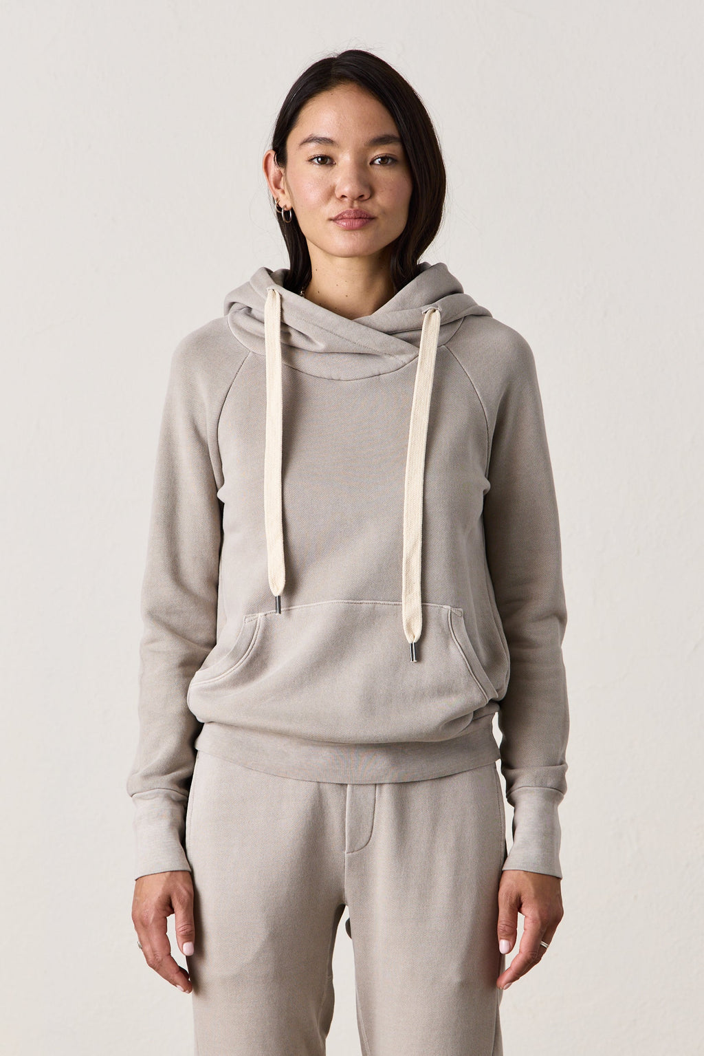 LISSE FITTED LOOP TERRY HOODY