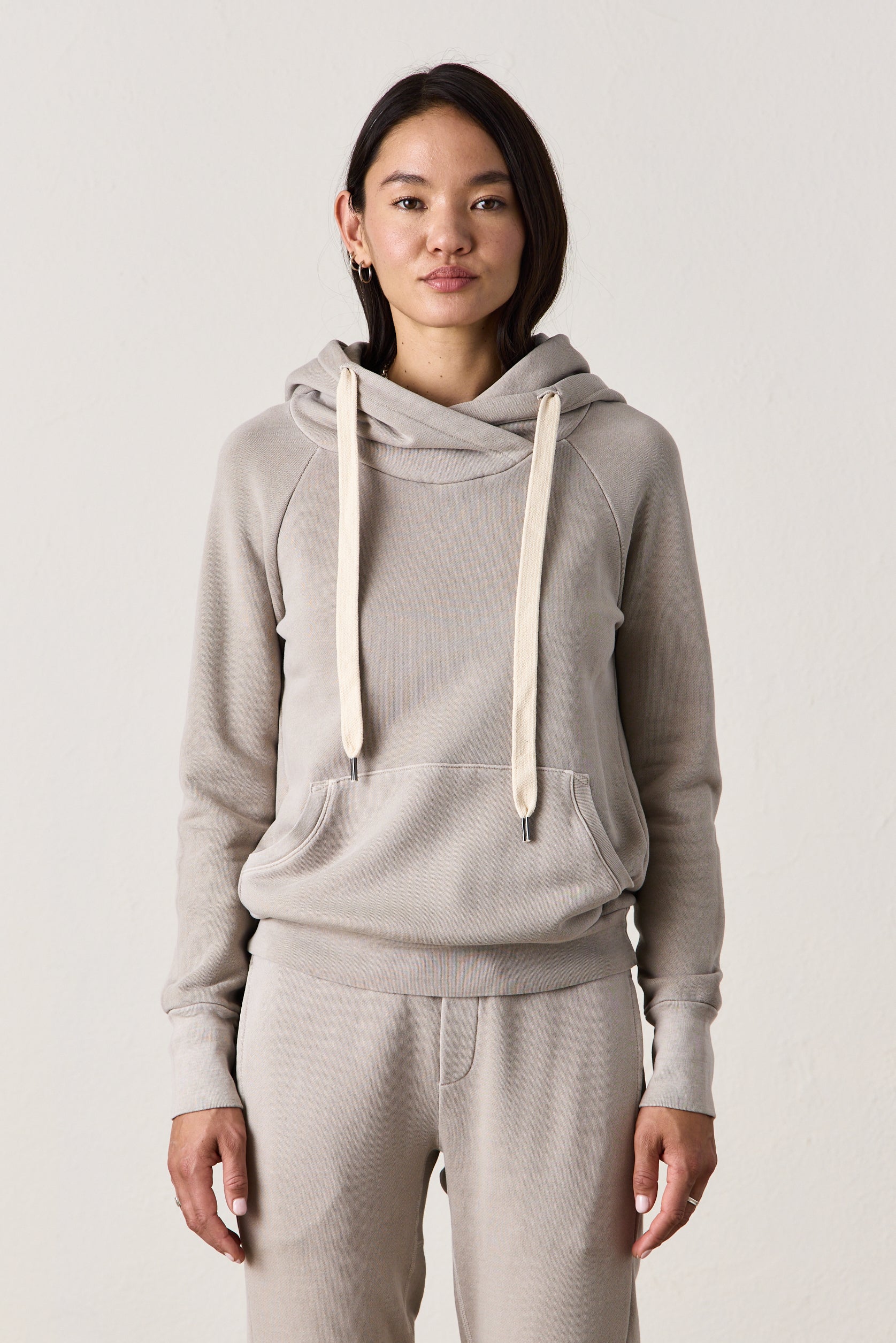 LISSE FITTED LOOP TERRY HOODY