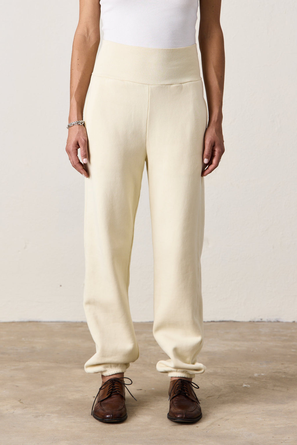 BLAKES RIB WAISTED COZY FLEECE SWEATPANT