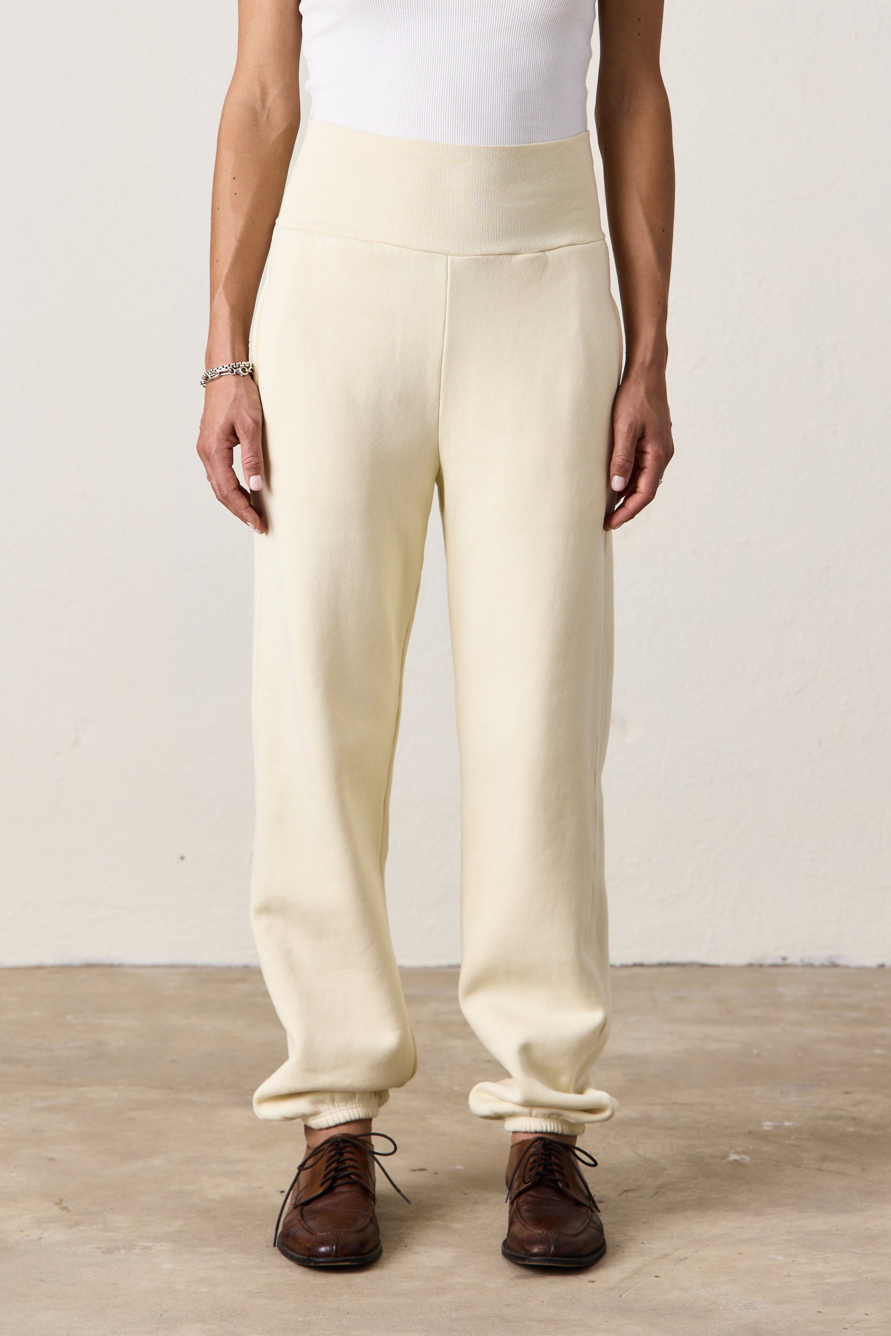 BLAKES RIB WAISTED COZY FLEECE SWEATPANT