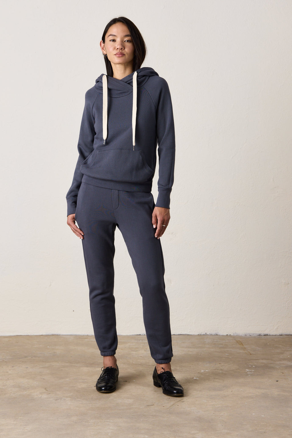 LISSE FITTED LOOP TERRY HOODY