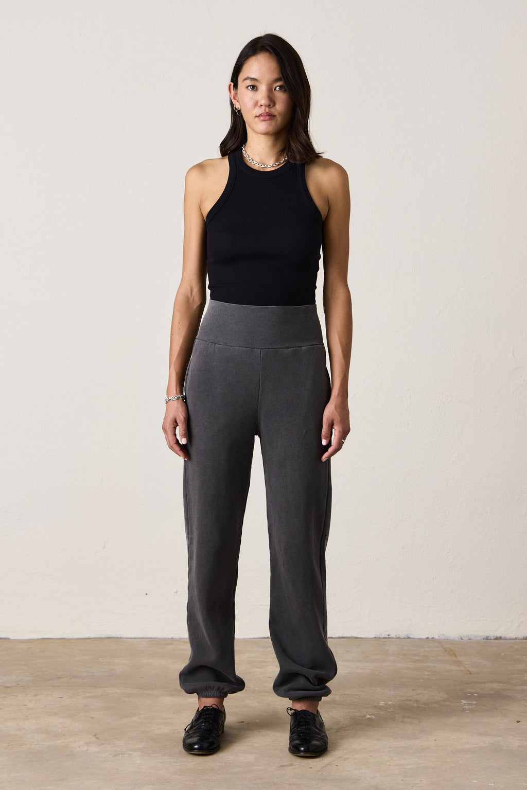 BLAKES RIB WAISTED COZY FLEECE SWEATPANT