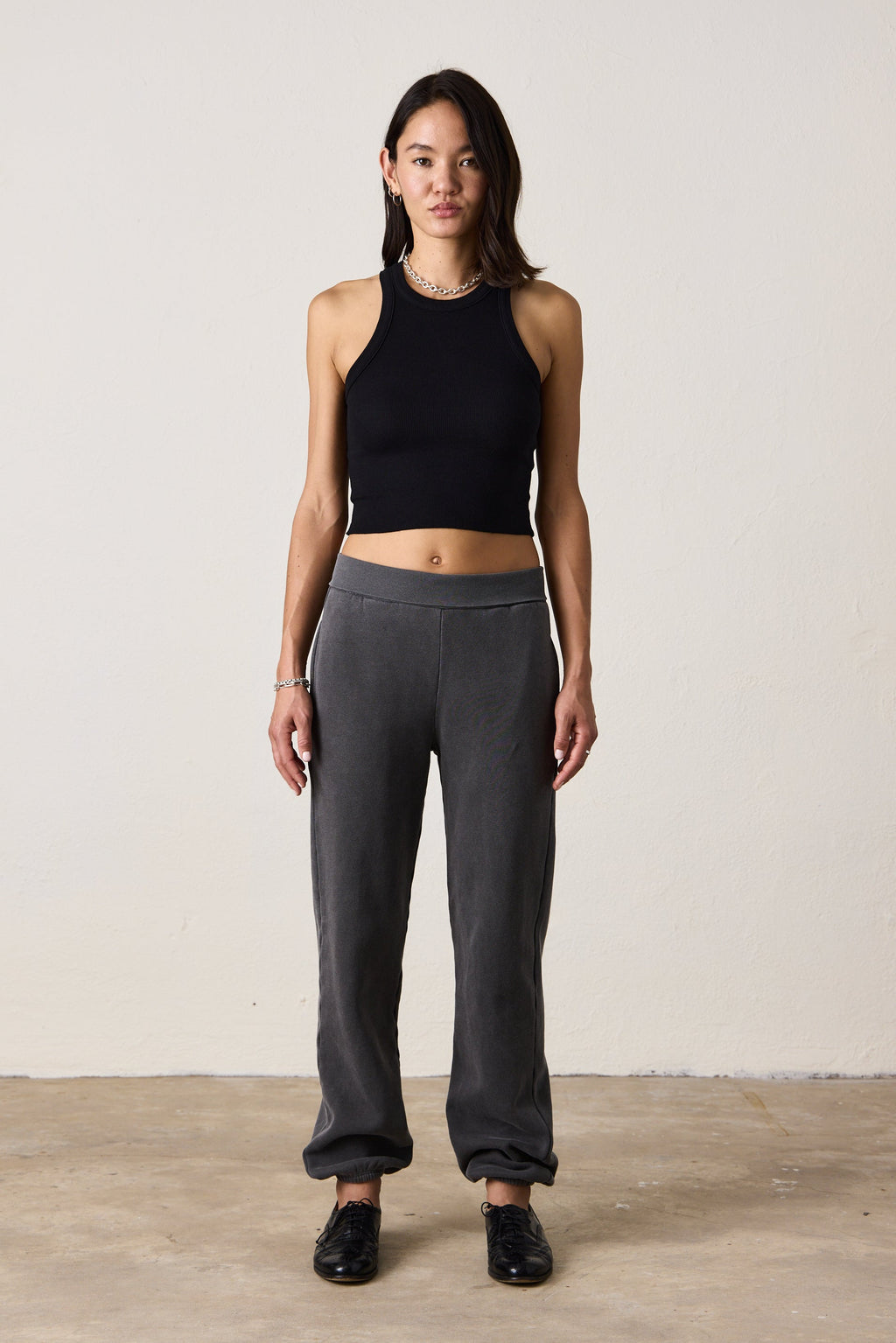 BLAKES RIB WAISTED COZY FLEECE SWEATPANT