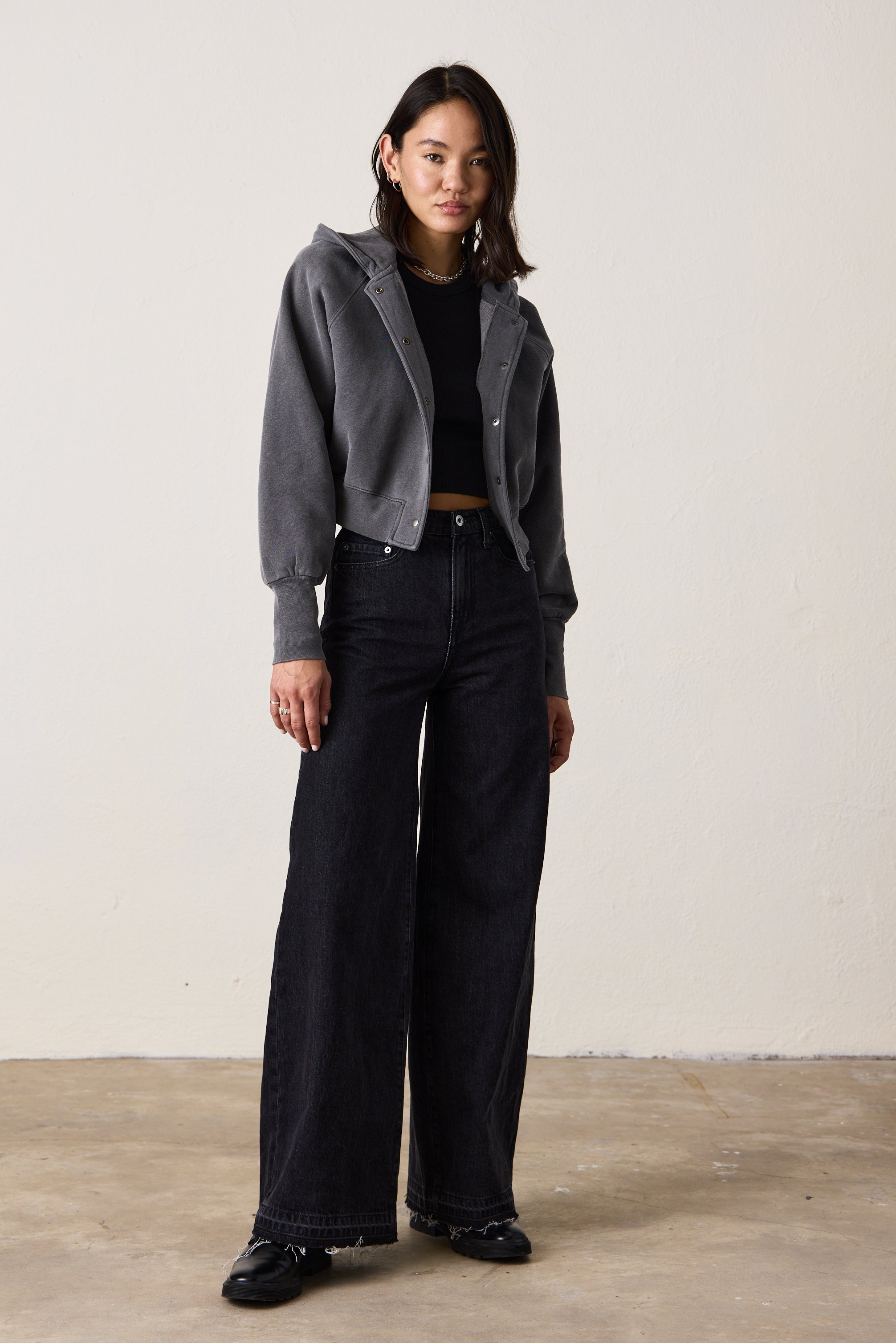 LUZ COZY FLEECE BOMBER JACKET