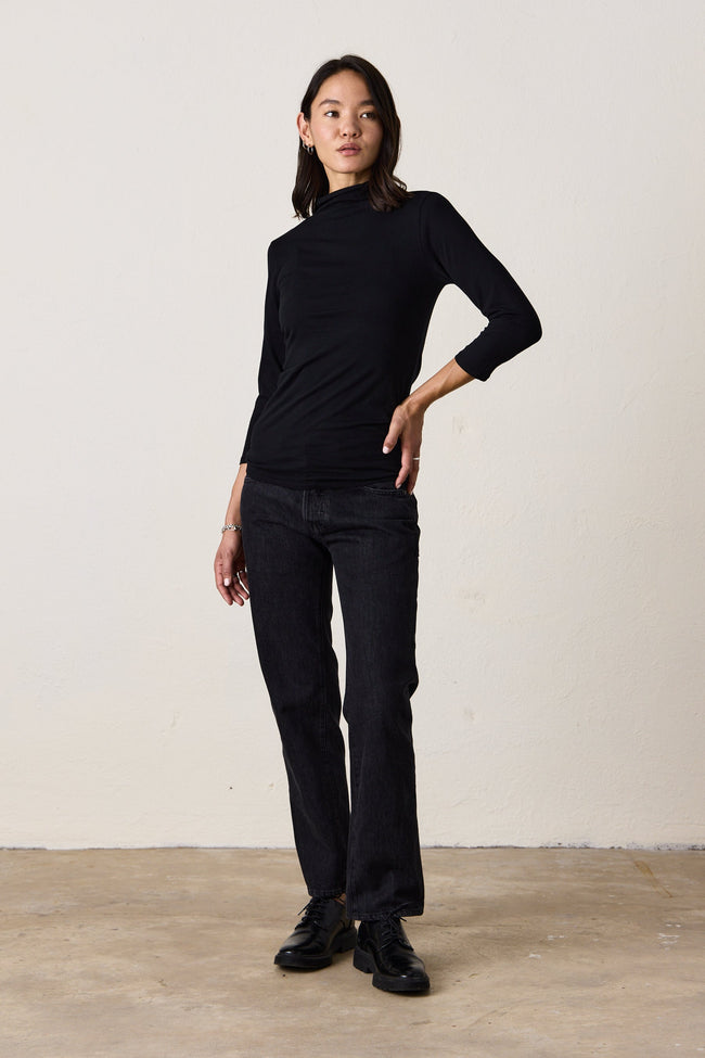 PETRA MOCK NECK TEE Main Image