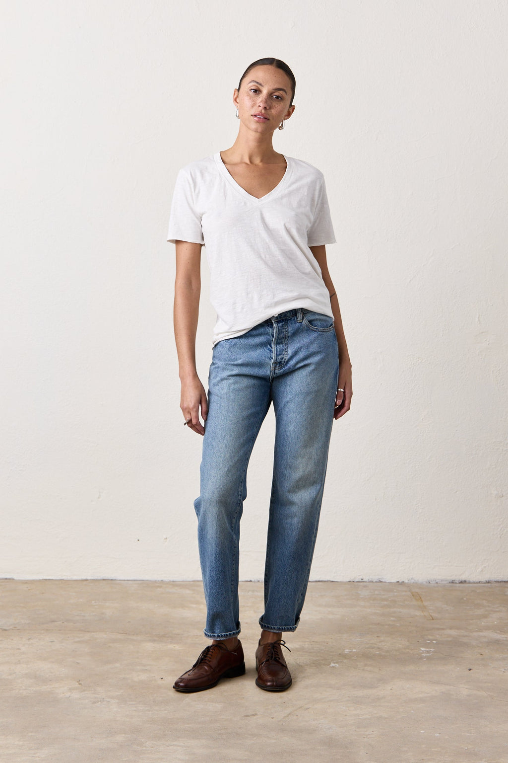 CORA RELAXED SLUB JERSEY V