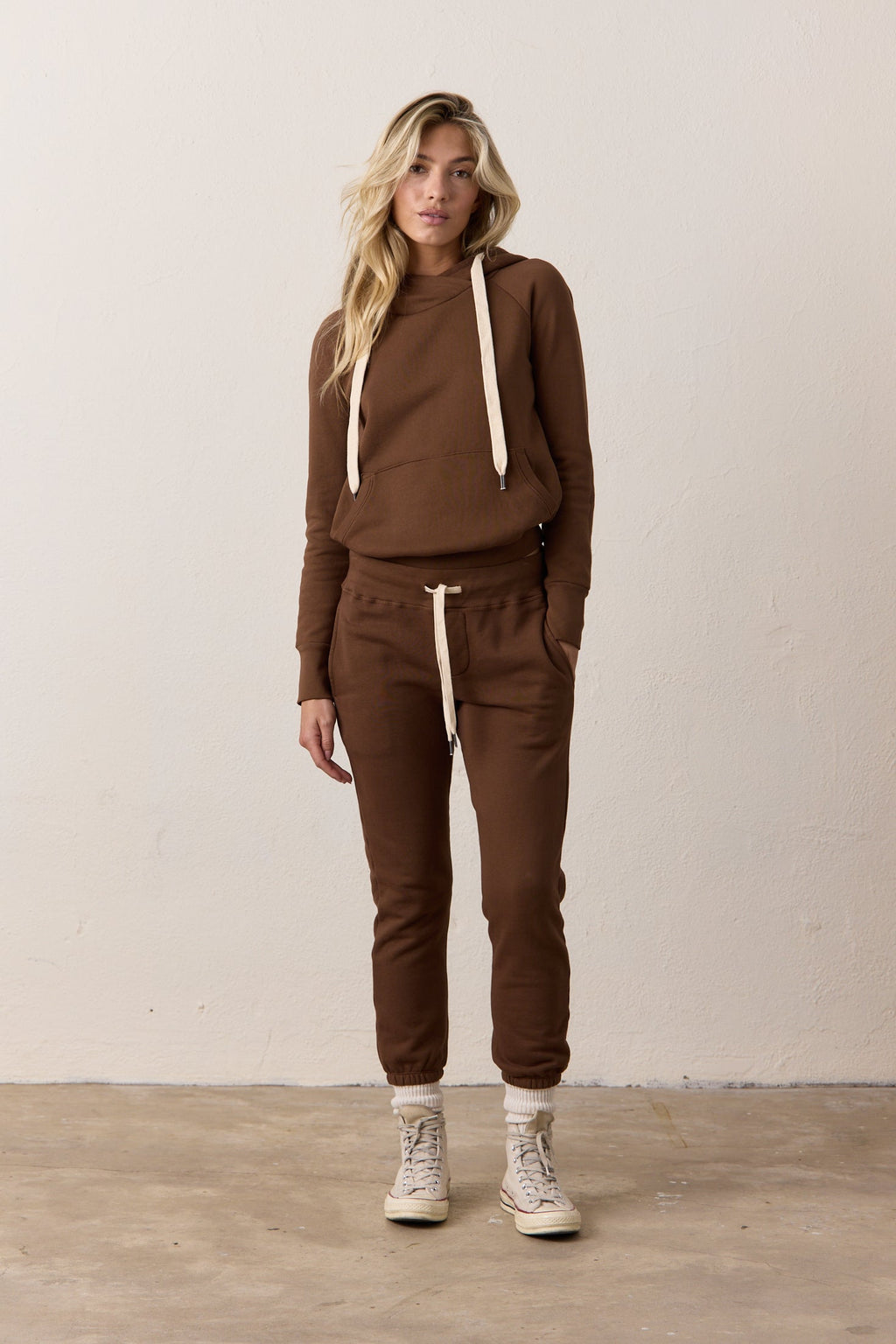 Lisse Fitted Loop Terry Hoodie